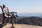 Stunning panoramic view of West Los Angeles from Kenter Trail Hike in Brentwood. Overlooking Santa Monica, Beverly Hills