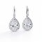 Stunning Pear Earrings With Diamond Halo - Robert Antoine Pinchon Style