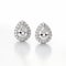 Stunning Pear Shaped Diamond Earrings In Hasselblad H6d-400c Style