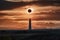 Stunning photo captures solar eclipse in afternoon sky