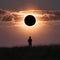 Stunning photo captures solar eclipse in afternoon sky