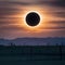 Stunning photo captures solar eclipse in afternoon sky