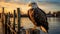 Stunning Photo: Majestic Bald Eagle Perched On Old Pier