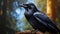 Stunning Photo Realistic Crow Artwork: Hyper-detailed Rendering And Digital Airbrushing