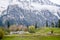 Stunning photograph of Kashmir valley Paradise on Earth. Beautiful view of Betaab Valley surrounded by snow frozen Himalayas