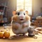 Stunning Photorealistic Hamster Art: Ultra-sharp, Hyper-realistic, And Dynamic