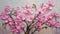 Stunning Pink Orchid Painting On Canvas - Sculptural Hard-edge Masterpiece