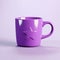 Stunning Purple Coffee Mug 3d Model With Stylized Star