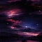 Stunning purple nightscape wallpaper depicting the moon, stars, and mountains (tiled)