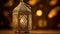 A stunning Ramadan candle lantern AI Generated Image