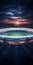 Stunning Realistic Soccer Stadium At Night With Sunrays - Aleksandr Deyneka