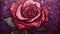 Stunning Rose Art: Mosaic By Benjamin Harris In The Style Of Charles Rennie Mackintosh