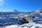 Stunning Ruapehu volcano with countryside in winter