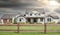 Stunning Rural Estate Farmhouse Mansion Farm Home House Chilliwack Canada Storm Clouds