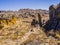 Stunning sandstone landscape with colored rock formations in Isalo National Park, Madagascar