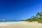 Stunning Sargi beach surrounded by the sea and coconut trees