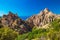 Stunning scenery of D81 road through the Calanches de Piana on t