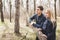 Stunning sensual outdoor portrait of young stylish fashion couple