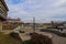 A stunning shot of the riverfront with a gorgeous view of the Cumberland river with a steam boat on the river and bridges