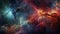 Stunning Space Race Nebula: Free Download Colorful Absurdism Wallpapers