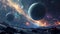 A Stunning Space Scene With Mesmerizing Planets and Twinkling Stars