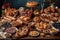 a stunning spread of various baked goods, from traditional pastries and pies to modern desserts