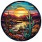 Stunning Stained Glass Art: Helix Sunset Panel And More