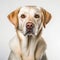 Stunning Studio Portraiture Of Yellow Lab Dog Labrador Retriever