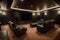 Stunning stylish privat theater. Luxury Home Cinema Room. Private Screening Room