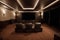 Stunning stylish privat theater. Luxury Home Cinema Room. Private Screening Room