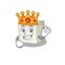 A stunning of sugar cube stylized of King on cartoon mascot style