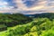 Stunning Summer Evening Landscape in the rural Countryside of Ba