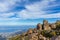 Stunning summit of Mount Wellington overlooking Hobart and the south coast