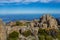 Stunning summit of Mount Wellington overlooking Hobart and the southern Tasmania coast