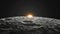 Stunning Sunrise Over Moon\\\'s Surface: A Breathtaking View of Earth in Outer Space