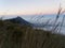 Stunning sunrise panorama on Mount Merbabu