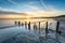 Stunning sunrise at Sandsend Beach