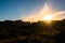 Stunning sunrise scene over The Pinnacles, Coromandel, New Zealand