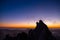 Stunning sunrise scene over The Pinnacles, Coromandel, New Zealand