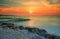 Stunning sunset on Brac island, Croatia, Europe
