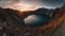 Stunning Sunset At Crater Lake In Peru Captured In 8k Resolution With Sony Alpha A7 Iv Camera