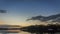 Stunning sunset over the lake in summer, timelapse, 4K