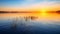 A Stunning Sunset Painting the Waters in Nature\\\'s Palette