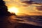 Stunning sunset at Turtle Beach near Haleiwa - North shore Oahu