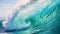 Stunning Surfing Wave in Light Teal & Maroon: Massurrealistic Art with Clear Edge Tilt-Shift & Youthful Energy