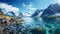 Stunning Terragen Renderings Of Arctic Fjord With Beautiful Lake Scenery