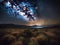 A stunning time-lapse of the Milky Way stretching across the sky created with Generative AI