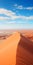 Stunning Uhd Image: Majestic Red Dune Landscape In Tilt Shift Style