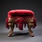 Stunning Velvet Victorian Foot Stool - 3d Model