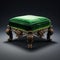 Stunning Velvet Victorian Foot Stool - 3d Model With Uhd Image